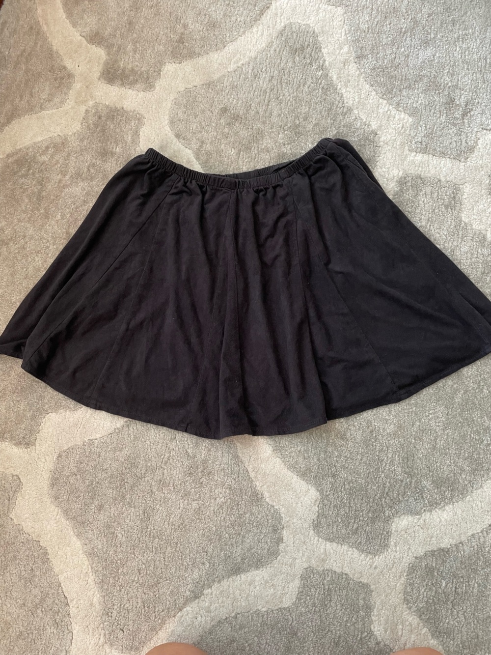 Brandy Melville Black Flared Skirt